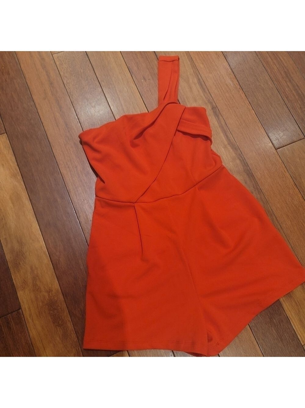 Dynamite One sleeve shorts romper